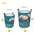 thumbnail image 5 of Daiia Flowers in Glass Vase Round Laundry Basket with Handles Thickened Waterproof Circular hamper,Dirty Clothes Storage Basket for Bedroom,Bathroom,College Dorm-Small, 5 of 8