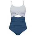thumbnail image 3 of Tiijoy Girls One Piece Swimsuit Colorblock Cutout UPF50+ Bathing Suit Swimwear, Sizes 7-16, 3 of 3