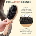 thumbnail image 3 of Beauty by Earth Boar Bristle Hair Brush, 3 of 9
