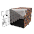 thumbnail image 3 of Aloha Dog Crate Cover, Colorful Hawaiian Composition of Blots Pineapple Silhouettes Flowers, Easy to Use Pet Kennel Cover for Medium Large Dogs, 35" x 23" x 27", Multicolor, by Ambesonne, 3 of 6