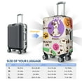 thumbnail image 6 of Xecao Dog Doing Yoga print Elastic Luggage Cover, with double-sided print , is perfect for travel, business, and daily use, 6 of 9