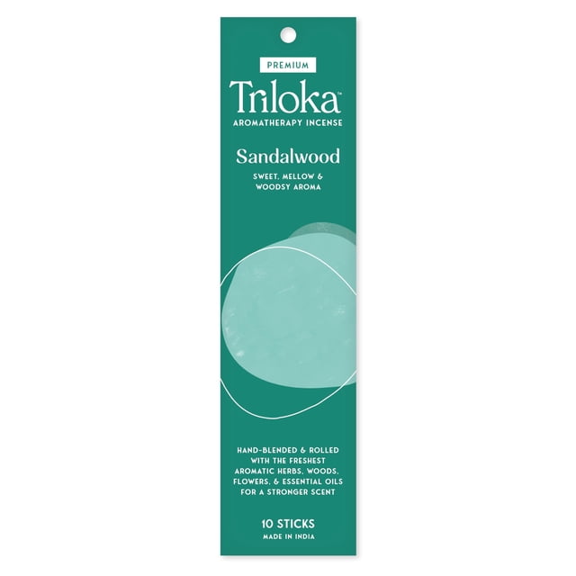 Triloka Incienso Premium Sándalo 10 Varillas