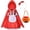 A03828-Red, variant on Benylion Girls Little Red Riding Hood Costume Halloween Cosplay Outfits Red Cape Dress With Cloak Headband Bag for 5-6 Years