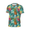 thumbnail image 6 of Wukai Pineapple Print Men's Short-Sleeved Mesh T-Shirt,Quick-Dry Short Sleeve Workout T-Shirt-6X-Large, 6 of 8