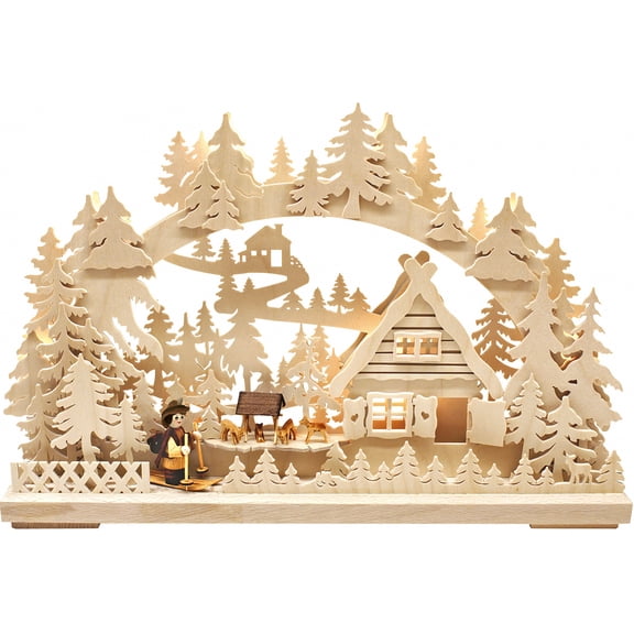 Candle Arch Cross-Country 3D with LED Lighting Length 43 cm / 17 inch by Ratags Arts and Crafts