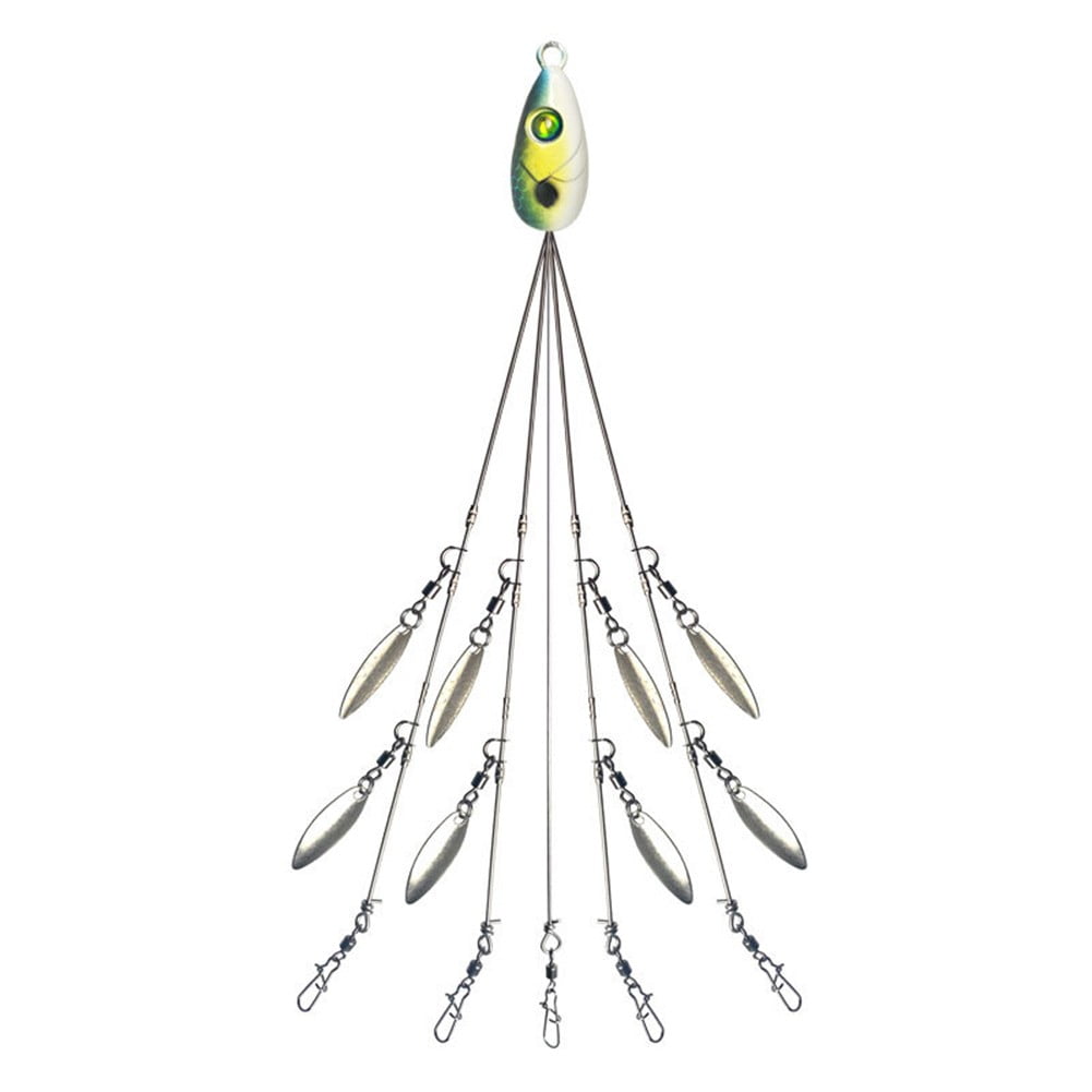 22.5Cm/22G Umbrella Fishing Group Lure Bait 5 Arms Head with Rotating