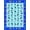 Blue White, Pattern 3, variant on Design&I 6'x9' Washable Area Rug Fish Hook Fishing Lure Diagonal Stripe Nautical Hunting Animals for Dining Room, Under Table, Office, Snag-Free