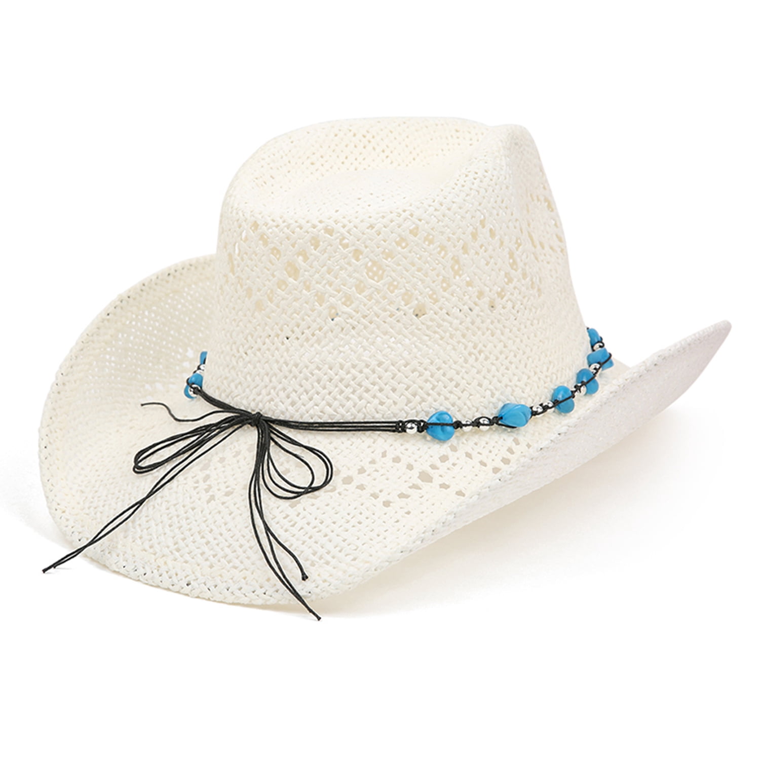 TOVOSO Western Cowgirl Hat, Straw Cowboy Hat for Women with 