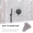 thumbnail image 3 of 50Pcs Round Grey Silicone Nozzles for Shower Cleaner Tool Home Showering, 3 of 9