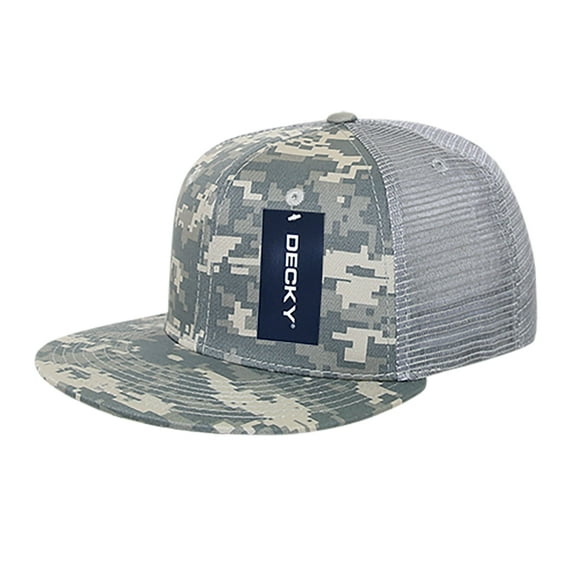 Decky Men's Flat Bill Trucker Camoflage Baseball Cap