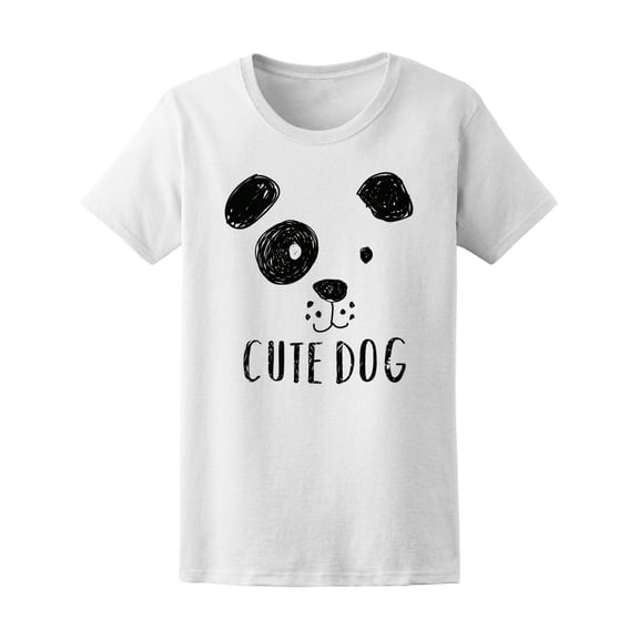 Cute Dog Dalmatian Face T-Shirt Women -Image by Shutterstock, Female Small