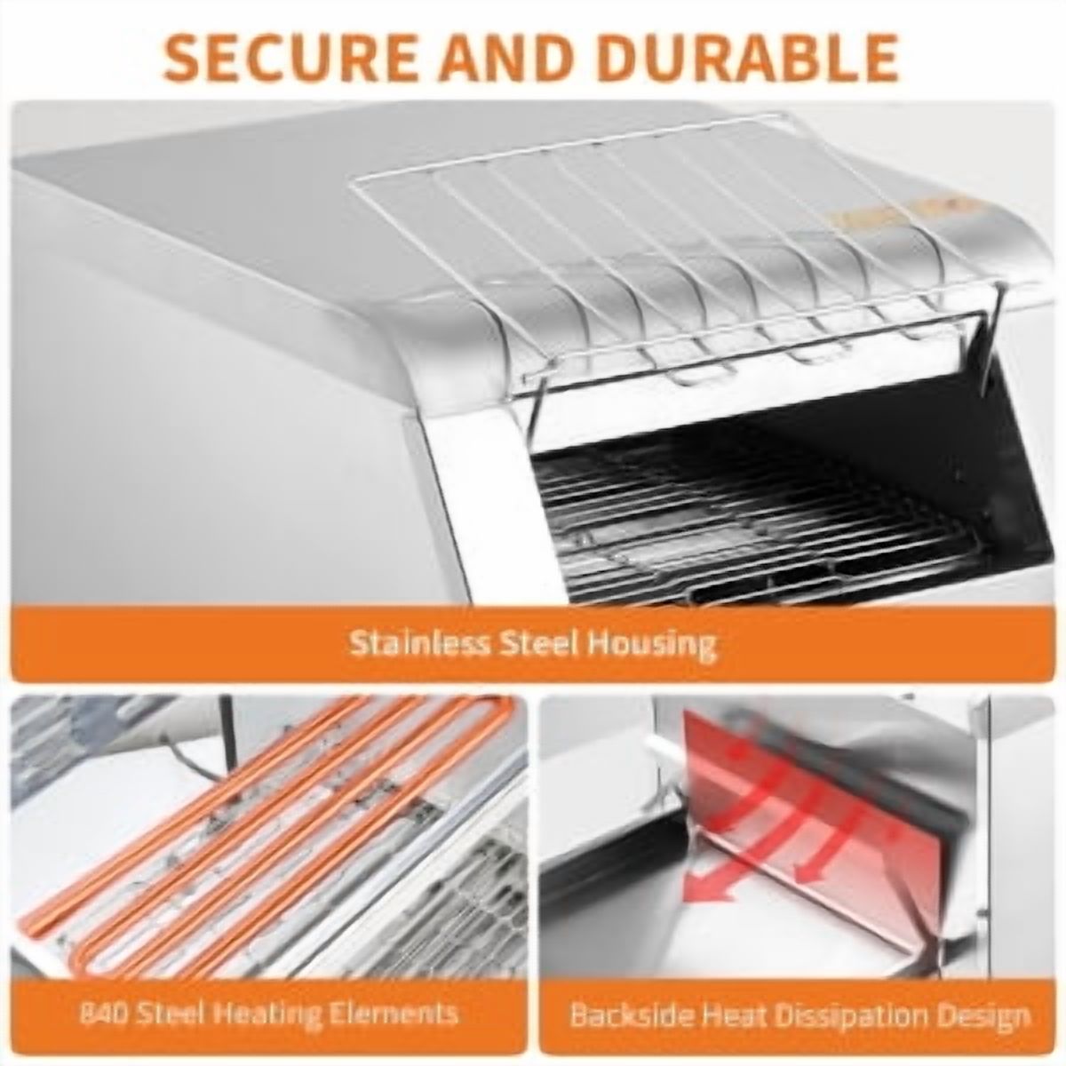 Ataucjin 2 Slice Stainless Steel Toaster, Extra Wide Slots for Toasting Bagels, Breads, Waffles & More, 7 Adjustable Shade Settings, Removable Crumb Tray, Countertop Kitchen Essentials, 850 Watts