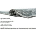 thumbnail image 4 of HR Super Soft Polyester Abstract Area Rug Bordered in Graphite, Ivory & Multi-Color - Elegant Frame Pattern for Cozy and Stylish Living Spaces, 4 of 7