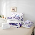 thumbnail image 4 of Purple Butterfly Queen Bedding Set 7 Pcs Purple Lavender Bed In A Bag Dreamy Butterfly Comforter Set With Sheets Rustic Farm Floral Bed Set Teen Romantic Themed Sheet Set, 4 of 5