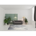 thumbnail image 2 of 7' X 10' Gray Blue And Ivory Abstract Stain Resistant Area Rug, 2 of 4