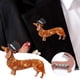 thumbnail image 3 of Salchicha Perro Animal Broches Ropa Bolsas Joyería Alfileres Broches Regalo, 3 of 8