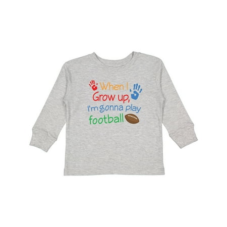 

Inktastic Future Football Player Gift Toddler Boy Girl Long Sleeve T-Shirt