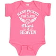 thumbnail image 3 of Inktastic Handpicked for Earth by My Mimi in Heaven with Angel Wings Boys or Girls Baby Bodysuit, 3 of 5