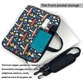 thumbnail image 2 of Lsque Colorful Mushrooms Pattern Laptop Bag – Portable & Slim Single-Shoulder Computer Case with Adjustable Strap, Protective, Lightweight for 13”/14”/15.6” Laptops, 2 of 8