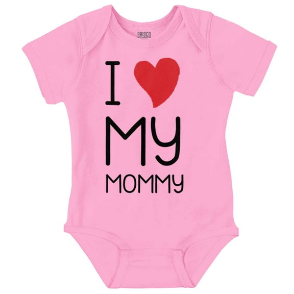 Cute I Heart My Mommy Mom Love Romper Boys or Girls Infant Baby Brisco Brands 12M