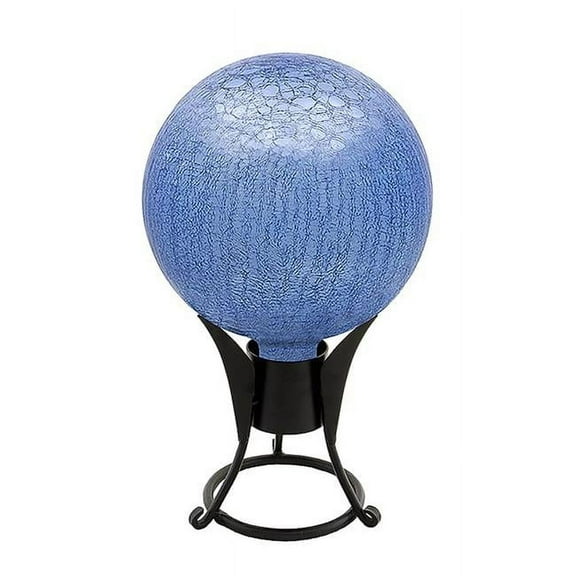 6 in. Gazing Globe  Blue Lapis  Crackle