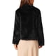 thumbnail image 3 of CHAQUETA CORTA DE FELPA PARA MUJERES CHIC 2024 CON MANGAS LARGAS DE PIEL SINTÉTICA Y BOLSILLOS, ABRIGO CÁLIDO DE INVIERNO XL NEGRO, 3 of 5