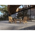 thumbnail image 4 of Aurele 3 Piece Teak Deep Seating Outdoor Adirondack Lounge Set, 4 of 6