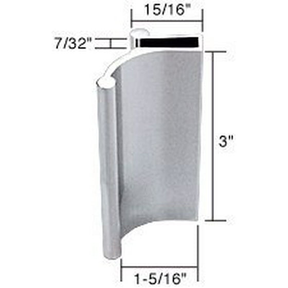Crl Chrome Tub Enclosure And Sliding Shower Door Pull Handle No Drilling Of Holes Needed By Cr Laurence