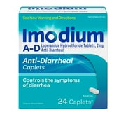 Imodium A-D Diarrhea Relief Caplets, Loperamide Hydrochloride, 24 ct.