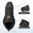 thumbnail image 6 of Gexuosn Hiking Boots for Men Mid Ankle Trekking Trails Boots Work Boots,Black, 6 of 8