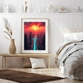 thumbnail image 6 of Diamond Art Kit for Adults, Futuristic Cityscape Sunset Glow Diamond Painting for Adults Beginners, DIY Diamond Art Painting Kits, 5D Diamond Painting Crafts for Home Decor 12x16 Frameless, 6 of 7