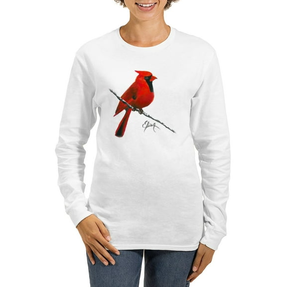 CafePress - Cardinal (2) Women's Long Sleeve T Shirt - Women's Long Sleeve Graphic Casual T-Shirt