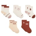 thumbnail image 1 of Un Ensemble de Chaussettes de Printemps et d'Automne à la Fraise Rose-Blanches, 1 of 5