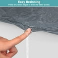 thumbnail image 4 of Under Sink Mat - Waterproof Kitchen Cabinet Tray - 34" x 22" Flexible Silicone Under Sink Liner with Drain Hole - Kitchen Bathroom Cabinet Mat and Protector for Drips Leaks Spills, 4 of 7