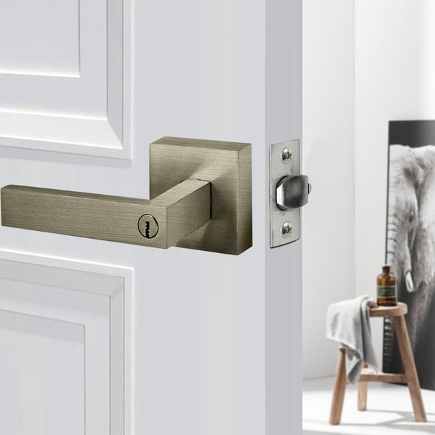 Cerradura de Puerta de Dormitorio Hot6sl de Madera Maciza Silenciosa para El Hogar