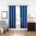thumbnail image 6 of Blackout Curtains, Noise Reduction Curtains, 39x51 Inches, Light Blocking Room Darkening Drapes, Thermal Insulating Lined Grommet Curtain for Living Room, Bedroom, 6 of 6