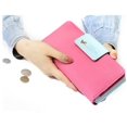 thumbnail image 4 of （10PCS）Multi-Card Position Two Fold Long Zippered Wallet Women'S Long Zippered Wallet Handbag Rose Red, 4 of 4