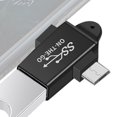 thumbnail image 2 of 2-en-1 Otg Adaptateur Type-c / Micro à Usb Connecteur Usb Multifonctionnel Otg Convertisseur pour Android Type-c, 2 of 8