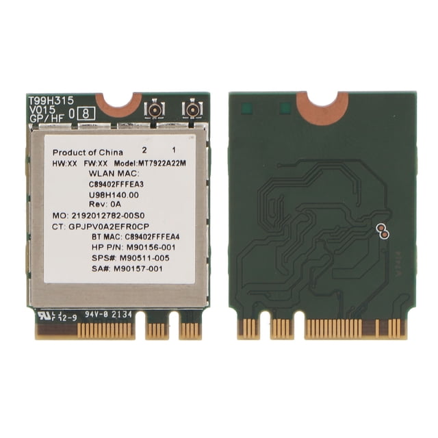 WiFi 6E Wireless Module Card, 802.11AX 2400Mbps Gigabit High Speed WiFi 6E Wireless Card M.2 NGFF for Work