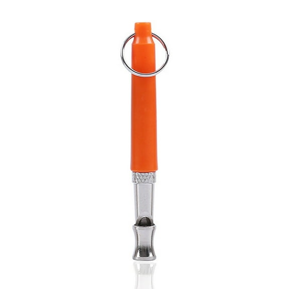 AQQW Professional Ultrasonic Dog Whistle Effective Training with Lanyard Easy to Carry Rust-proof Dog Whistle,Orange