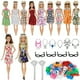thumbnail image 5 of Juego de 32 piezas de accesorios para muñecas de 30 cm: ropa de plástico, zapatos, corona, elásticos hechos a mano, moda para niños, juego de rol, juguete para contar historias, regalo, 5 of 8
