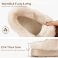 thumbnail image 3 of Ecetana Women's Cozy Slippers Memory Foam Fuzzy Slipper Anti-slip House Shoes, 3 of 6