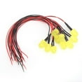 thumbnail image 3 of 50 Uds. Cuentas de lámpara LED cromáticas de 12V 0,06W 10mm con cable de 20CM 26AWG para accesorios industriales, 3 of 8