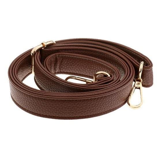 135cm 2.5cm Wide Fashion Handbag Bag Strap Handle Shoulder PU Leather Replacement - Coffee