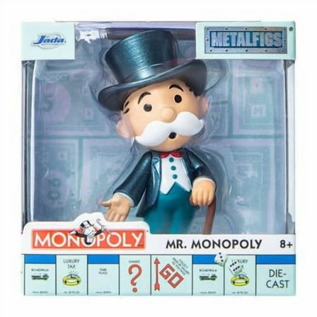 Monopoly Mr. Monopoly Metalfigs Diecast Collectible Figure 2.5 in