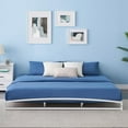 10 Inch Queen Size Platform Metal Bed Frame Low Profile with Storage