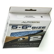 Auto Spa 5 - 6 ميكروفايبر بونيت ، مادة ألياف دقيقة ، 2PK ، أزرق