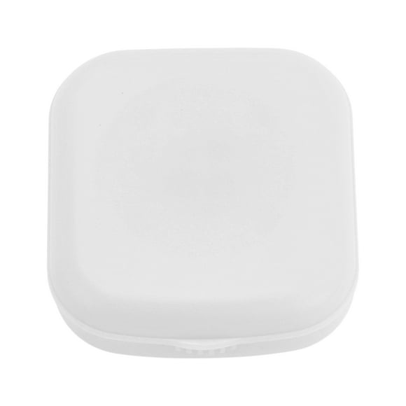Unique Bargains 1 Set Contact Lens Case Solid Color Lens Storage Case White
