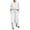 White, variant on Summer Fall Outfits For Women 2 Piece Cotton Linen Set Plus Size Shirts Wide Leg Pants Tracksuit Collared V Neck Casual Loose Trendy Suit Set,White,2XL