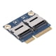 thumbnail image 5 of Mini PCIe Dual Micro Secure Digital Adaptador De Memoria Tarjeta Convertidor Tarjeta Extensora Verde 5 X 3 X 1 Cm Escena Aplicable Notebook, 5 of 7